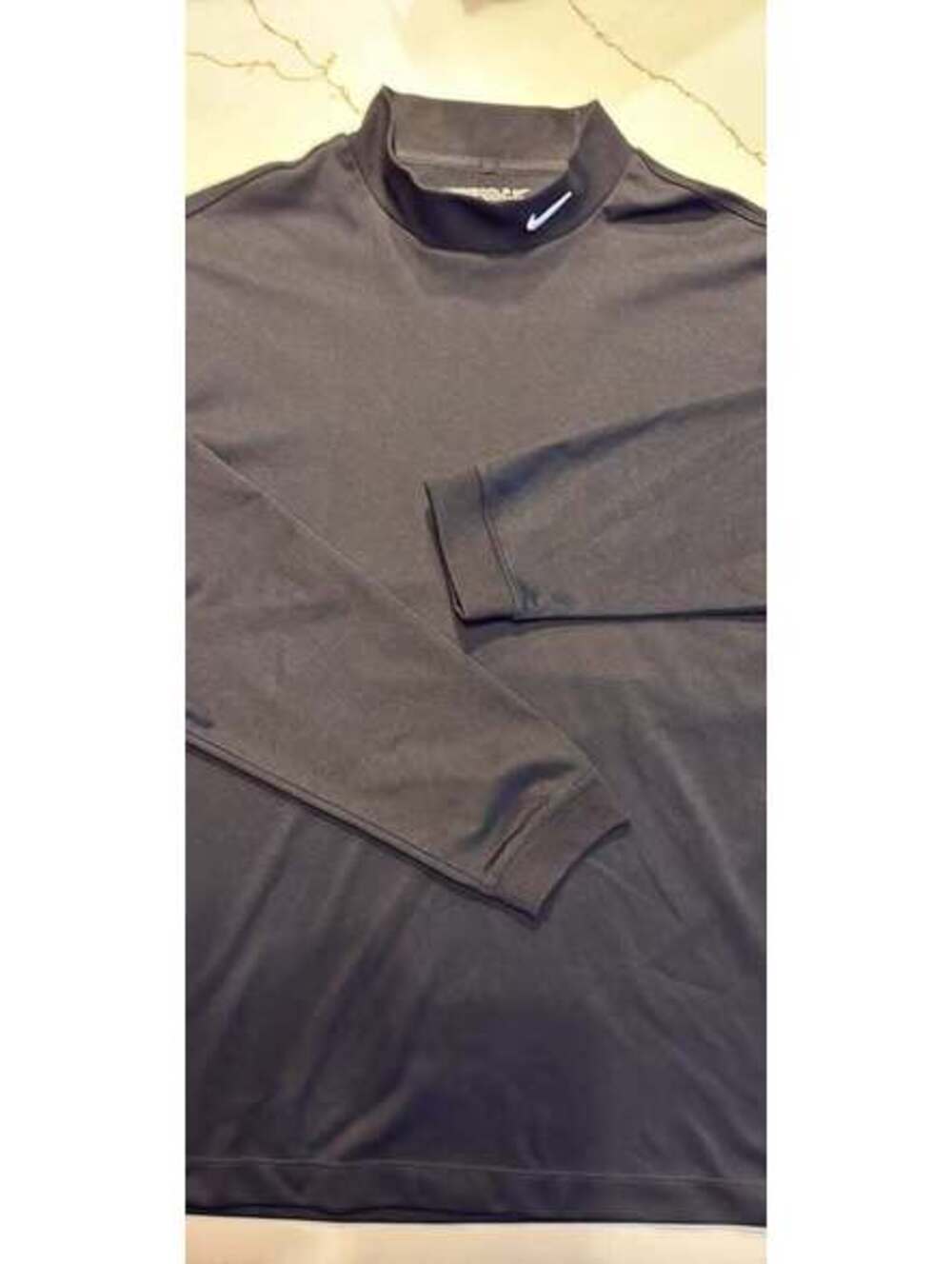 Nike Golf Dri-FIT Mock Neck Long Sleeve Shirt - Man Large